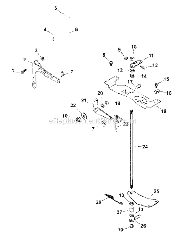 Cv730-0025 Engine Controls Diagram and Parts List for M54-KH 53BB5B8W750 Cub Cadet Sprayer